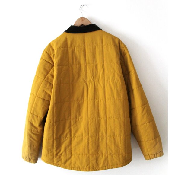 Patagonia Isthmus Quilted Shirt Jacket / Large / Buckwheat Gold Fleece Lined - Picture 7 of 13